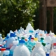 Assorted plastic bottles