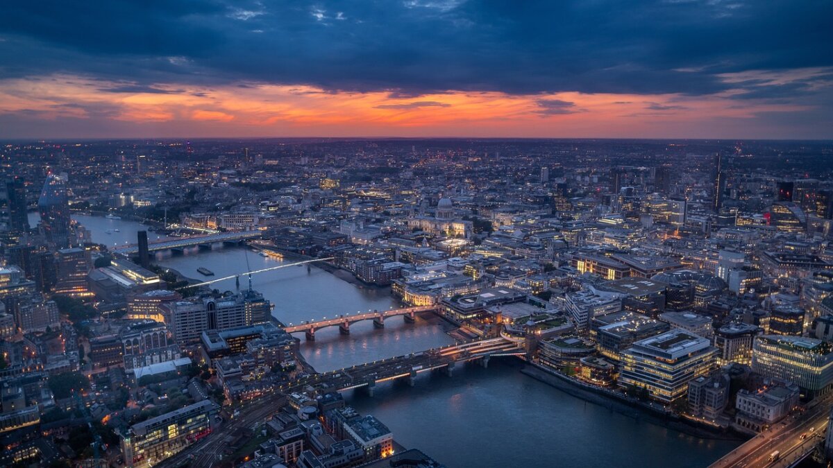london, sunset, england