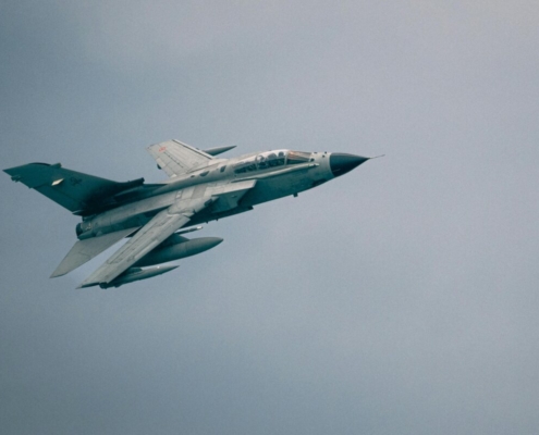 A panavia tornado in the air