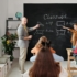 Teacher talking to the class