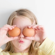We are chicken-sitting for my sister-in-law and we are falling in love with both the chickens and fresh eggs. I like to think this is our version of a duck-face pose - Eggcellent!
