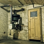 Black and gray metal machine inside a room