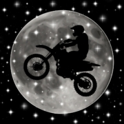 motorcycle, stunt, bike, man, jump, adventure, silhouette, trick, biker, extreme, freestyle, moon