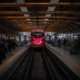 railway, train station, train, passenger, travel, skill, civilization, rail, transportation, red, train station, train, train, train, train, train