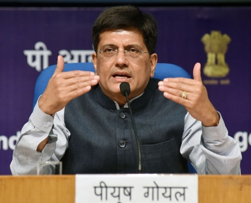 Piyush_Goyal_addressing_a_Press_Conference_on_the_achievements_of_his_Ministries_during_3_years_of_NDA_Government,_in_New_Delhi