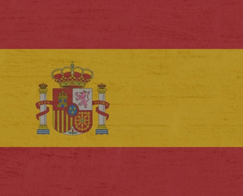 spain, flag, banner, europe, national colours