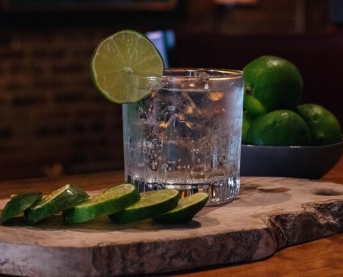 cocktail, gin, tonic, lime, bar, liquor, alcohol, drink, party, glass, spirit, refreshment, summer, gin and tonic, nature, ice, spirits, leisure