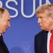 U.S. President Trump meets with Russian President Putin in Alaska