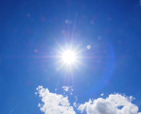 clouds, nature, heaven, blue, white, summer day, sunny day, sunny, sun, sunbeams, beautiful day, summer, fair weather clouds, cumulus humilis, cumulus mediocris, cumulus, cumulus cloud