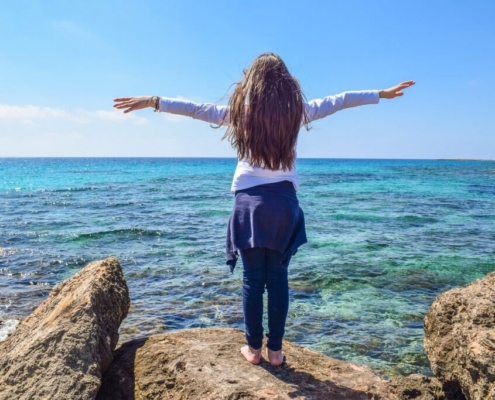 girl, sea, horizon, joy of life, nature, relax, leisure, harmony, wellness, balance, blue sea, blue life, blue relax, blue balance, blue wellness, wellness, balance, balance, balance, balance, balance