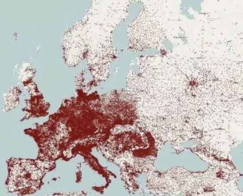 harta demografie Europa