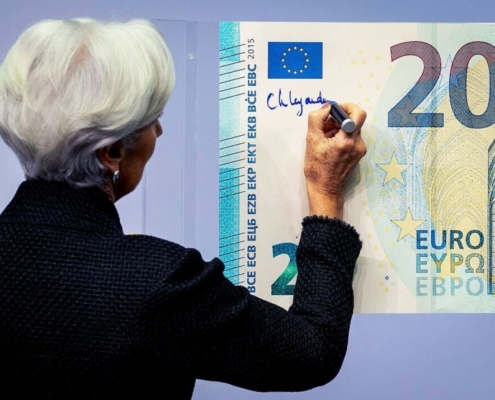 Christine Lagarde Euro moneda