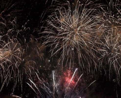colorful, colors, firework, nature, night, summer, brown night