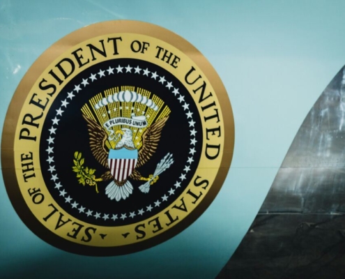 potus-seal-on-an-historic-air-force-one-stockpack-unsplash.jpg POTUS seal on an historic air force one.