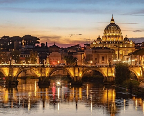 tiber river, st peter's basilica, vatican, river, bridge, rome, architecture, lights, city, historic, ancient, old, travel, design, famous, europe, italy, rome, rome, rome, rome, rome
