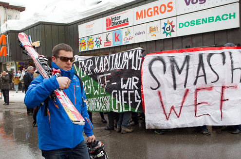 Davos protest