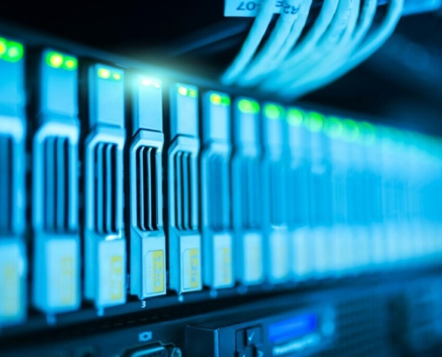 Close up photo of mining rig