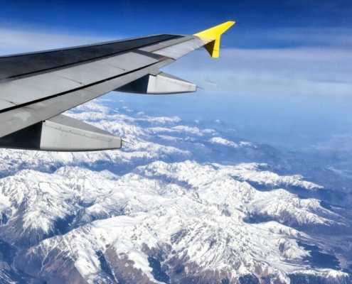 plane, nature, pyrénées, mountains, snow, snowy, high mountain