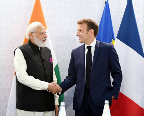 The_Prime_Minister,_Shri_Narendra_Modi_meeting_with_the_President_of_the_French_Republic,_Mr._Emmanuel_Macron,_on_the_sidelines_of_the_G-20_Summit,_in_Rome,_Italy_on_October_30,_2021_(2)