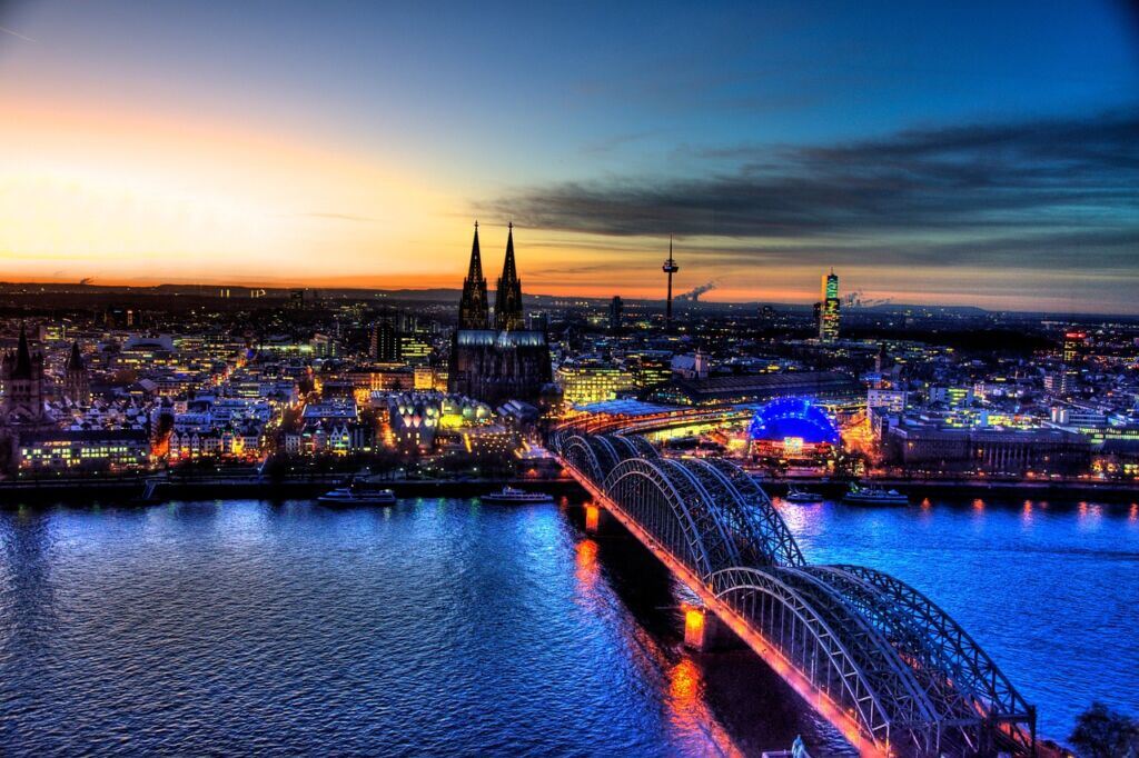 hohenzollern bridge, cologne, skyline, tourist attraction, landmark, flow, bridge, cologne cathedral, hohenzollern bridge cologne, railroad bridge, cologne, cologne, cologne, cologne, cologne, bridge, bridge