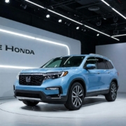 2025 honda pilot suv at auto show