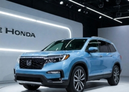 2025 honda pilot suv at auto show