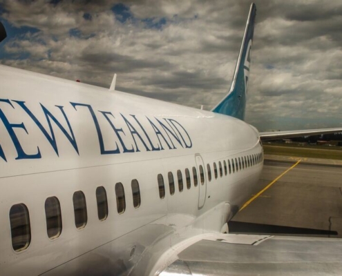 aircraft, new zealand, airport, nature, clouds