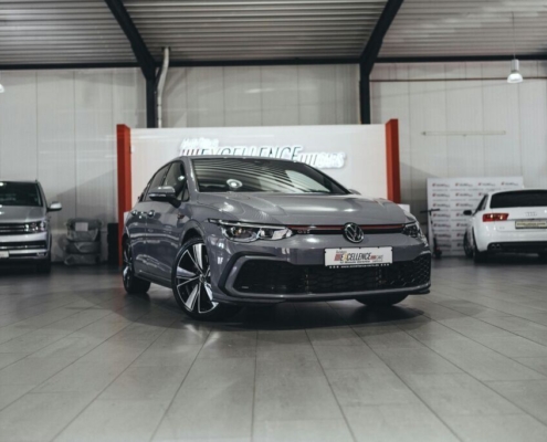 Cars at a car dealership