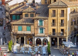 segovia, spain, city, urban, buildings, people, café, restaurant, outdoor seating, tables, cities, outside, architecture, brown city, brown restaurant, brown cafe, segovia, segovia, segovia, segovia, segovia, spain