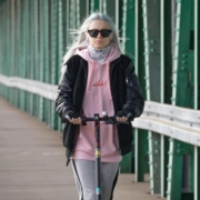 woman, young, electric scooter, riding, transport, bridge, ecology, sunglasses, electric scooter, electric scooter, electric scooter, electric scooter, electric scooter