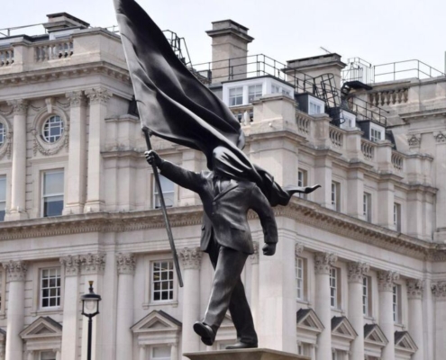 Banksy statuie
