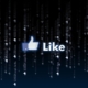 like, i like, facebook, social media, painted paper, like, like, like, like, like