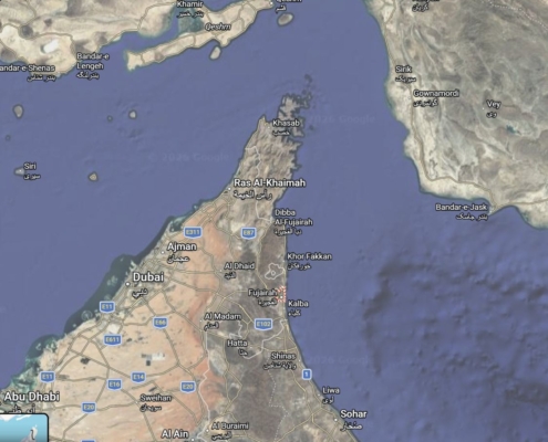 Stramtoarea Ormuz Emirate Dubai Abu Dhabi Fujairah