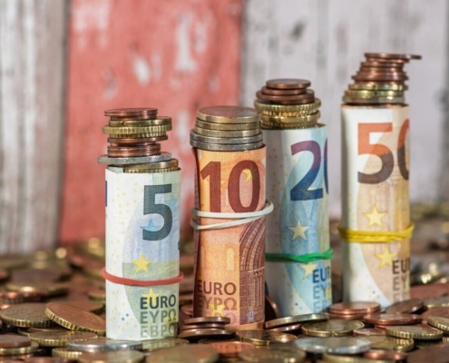 banknotes, currency, finance, euro, investment, inflation, loan, corruption, bribes, money, wealth, cashbox, business, savings, coins, cent, loose change
