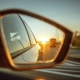 car, travel, transport, the vehicle, the sun, mirror, nature, sun, sky, twilight, poland, west, route, way, the rays, auto, view, highway, tourism, car wallpapers, expedition, horizontal, traffic, on the way, reflection