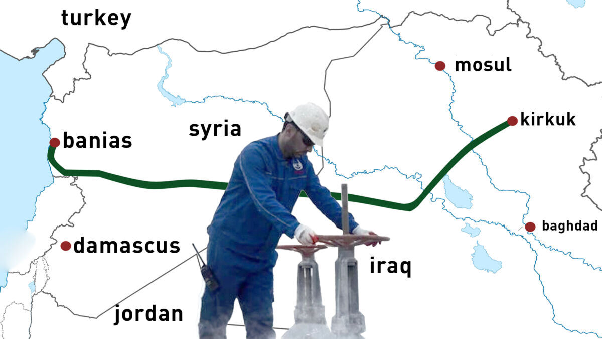 conducta Siria Irak Liban petrol Golf Siria irak Liban Mosul Kirkuk Damasc Tripoli
