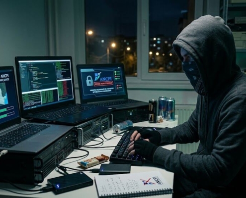 hacker ANCPI Cadastru atac hibrid Foto Gemini by AFACERI.news hacker ANCPI Cadastru atac hibrid atac cibernetic institutie de stat