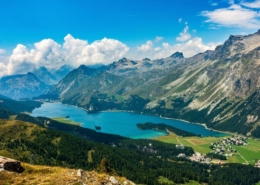 lake sils, alps, mountains, lake, silsersee, engadin, graubünden, switzerland, landscape